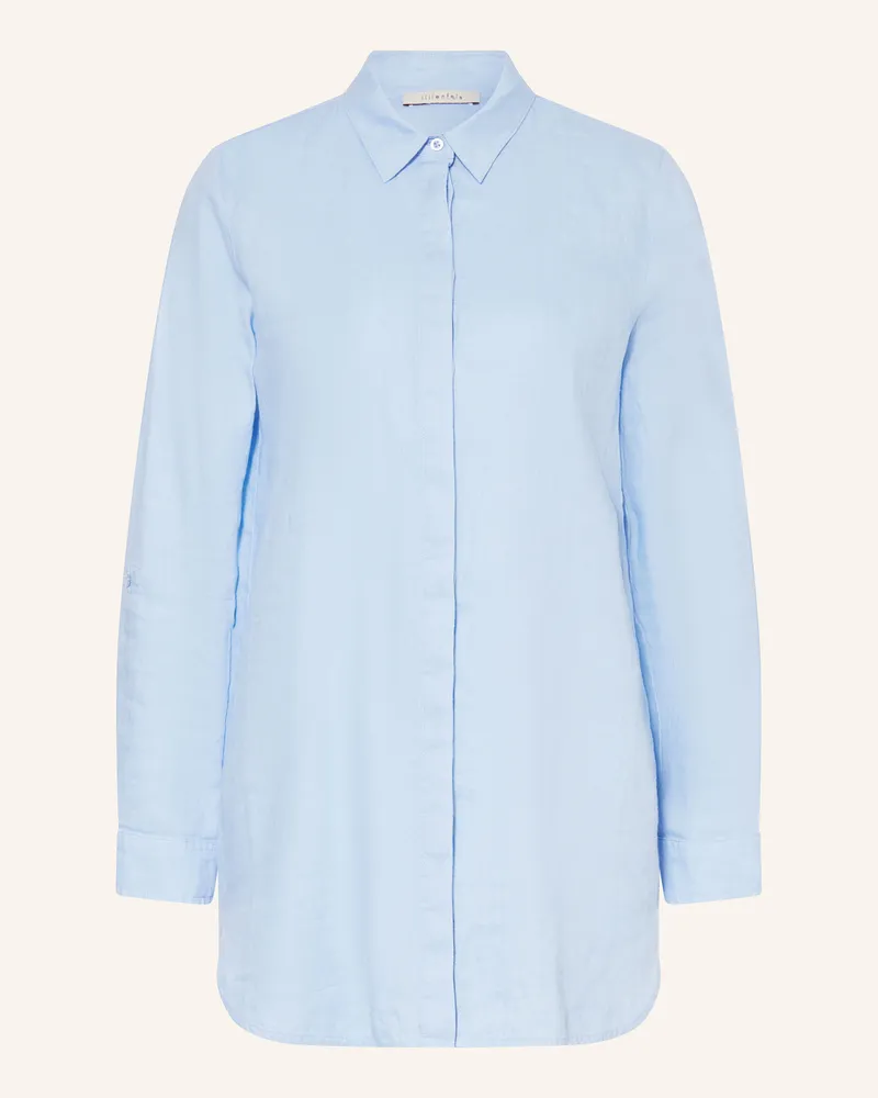 lilienfels Hemdbluse aus Leinen Hellblau