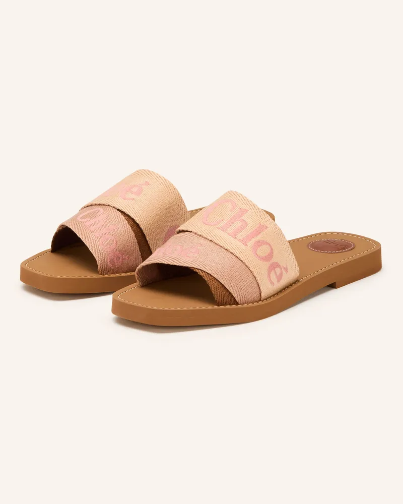 Chloé Pantoletten Woody rosa 25i