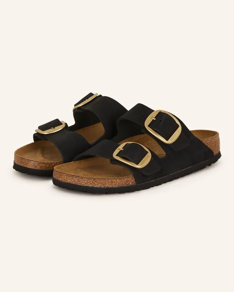 Birkenstock Pantoletten ARIZONA BIG BUCKLE - SCHWARZ Schwarz