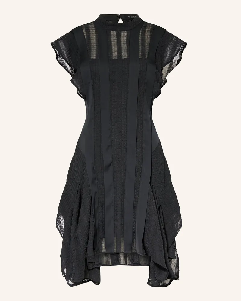 AllSaints Kleid FLEUR mit Cut-out Schwarz