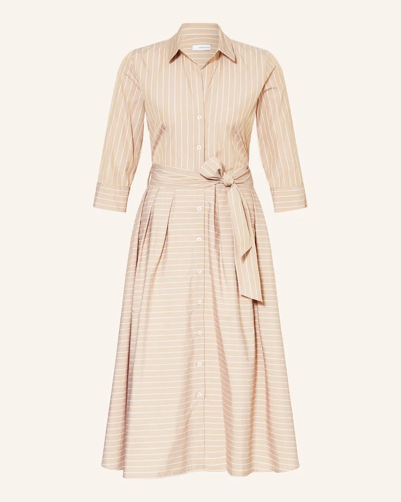 Rossana Diva Hemdblusenkleid mit 3/4-Arm Beige