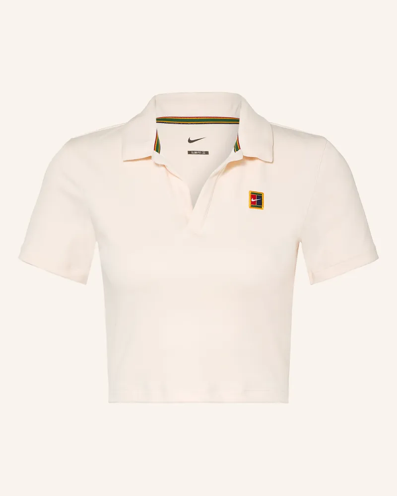 Nike Jersey-Poloshirt Court Heritage weiss Creme