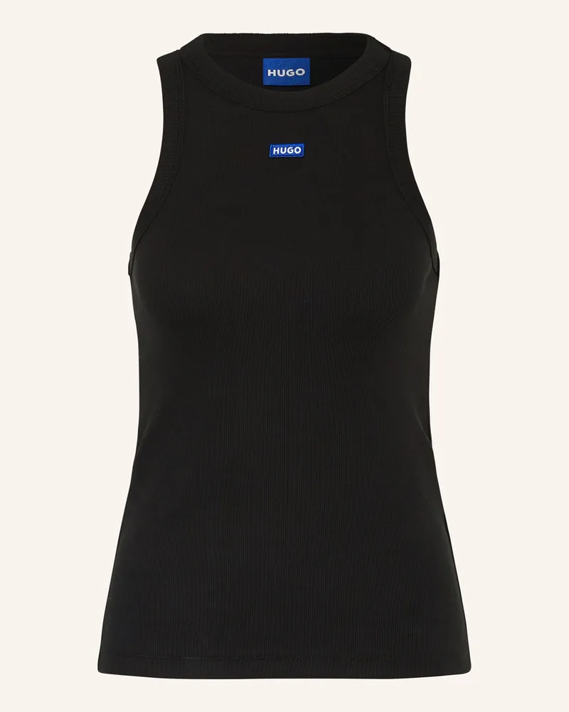 HUGO BOSS Top EASY TANK Schwarz