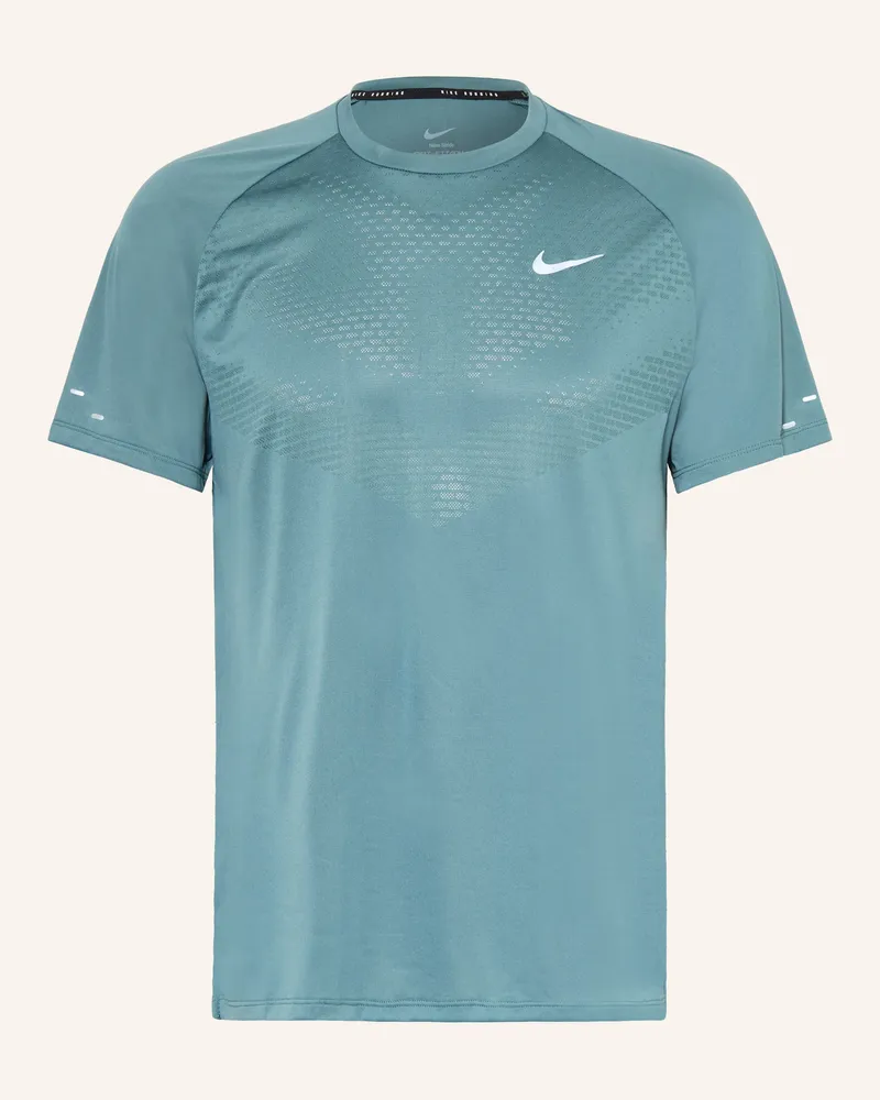 Nike Laufshirt Stride blau Petrol