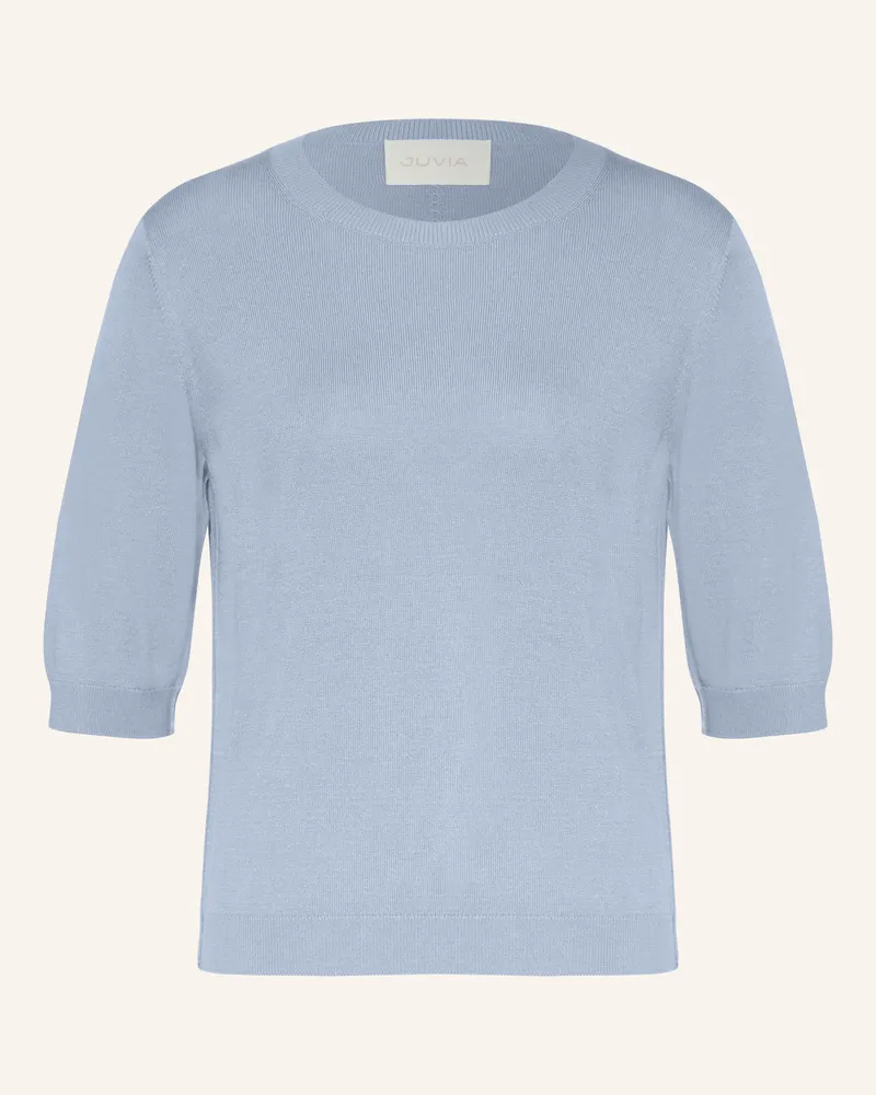 Juvia Strickshirt Rodina blau Hellblau