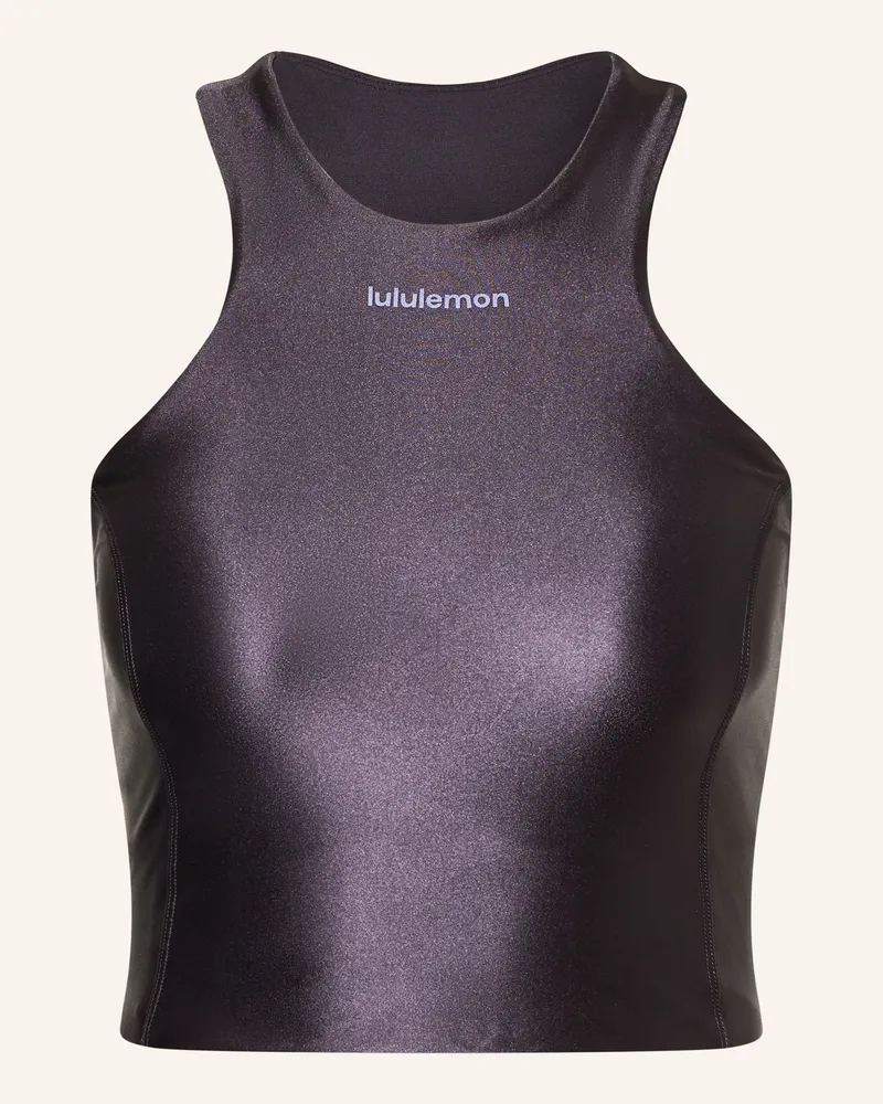 LULULEMON Lauftop Satin Shine lila Dunkellila