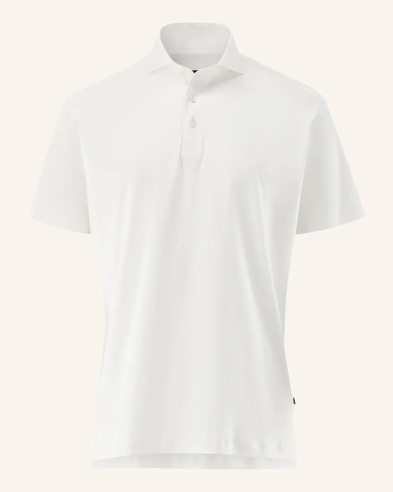 van Laack Hemd Polo Weiss