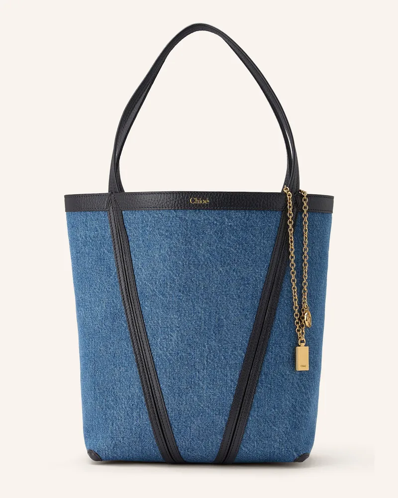 Chloé Shopper Spin blau Ashes