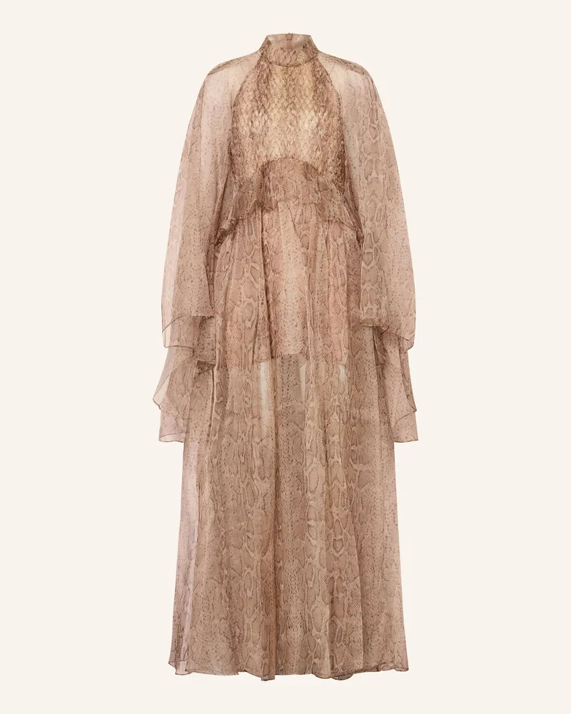 Zimmermann Abendkleid MEMENTO aus Seide Creme