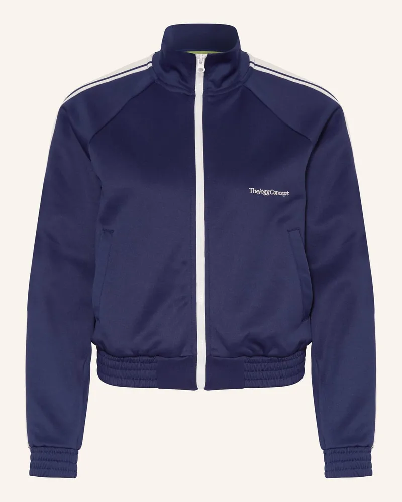 TheJoggConcept Sweatjacke JCSIMA mit Galonstreifen Blau