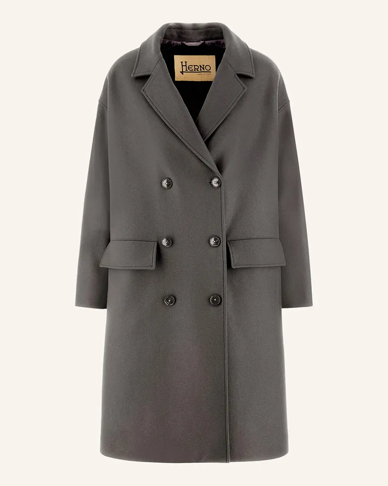 Herno Wollmantel grau Grau