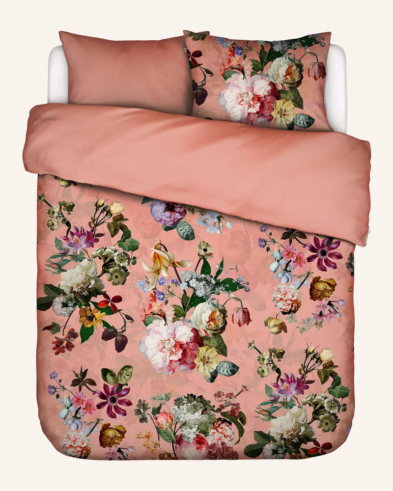 Essenza Bettwäsche Fleur Zum Wenden rosa Rosa