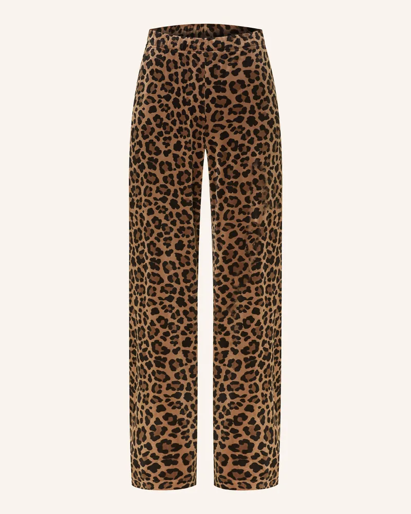 Marc Cain Marlenehose Washington Aus Samt braun 624