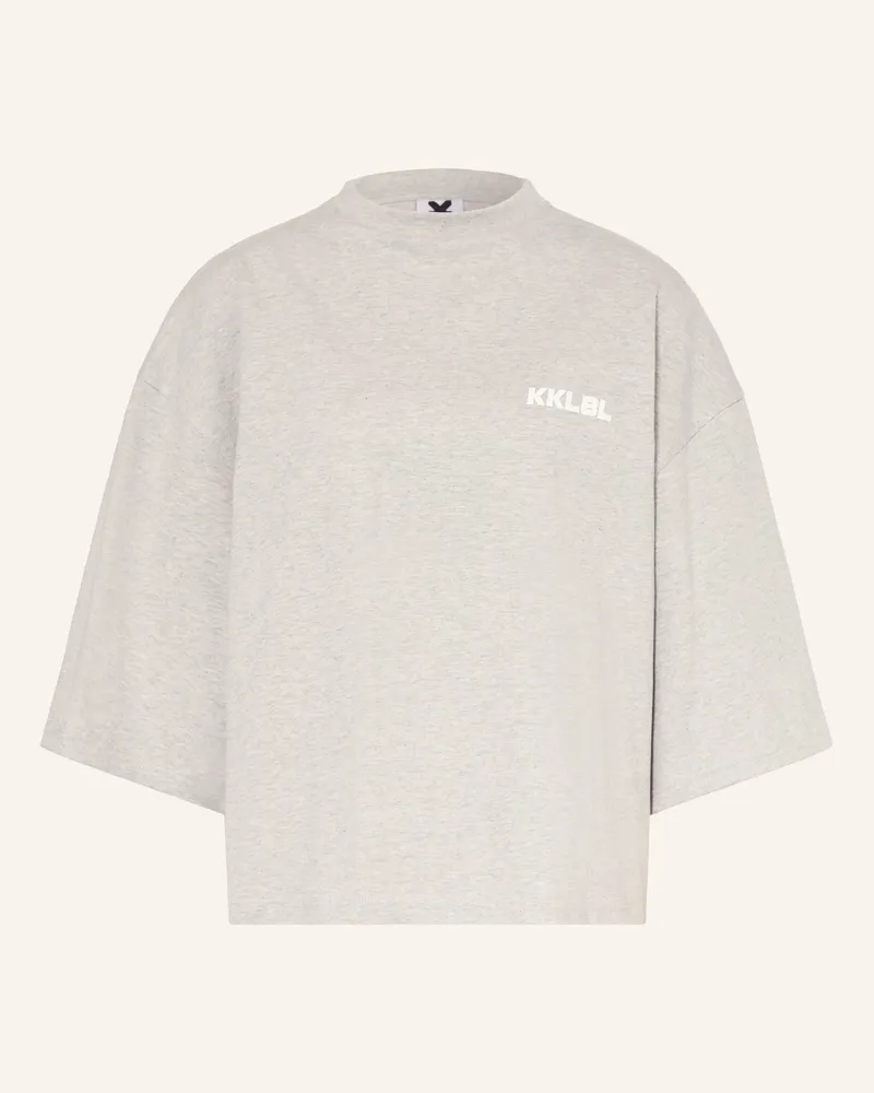 Karo Kauer Oversized-Shirt mit 3/4-Arm Grau