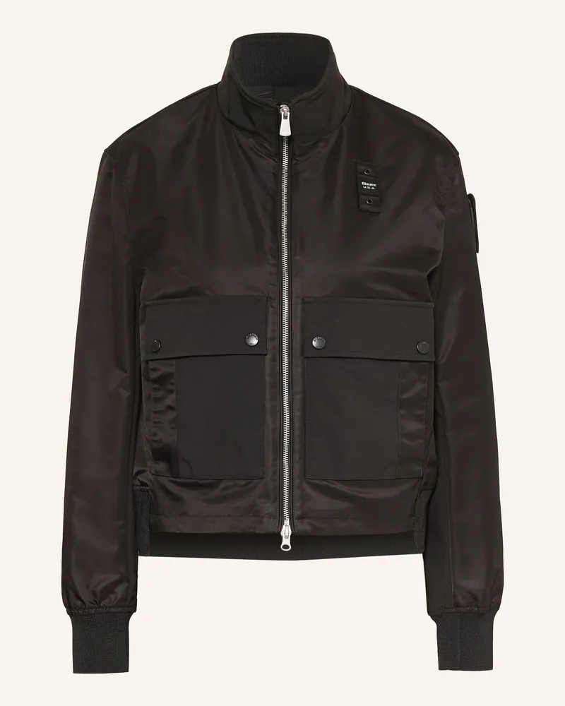 Blauer Blouson Carney schwarz Schwarz