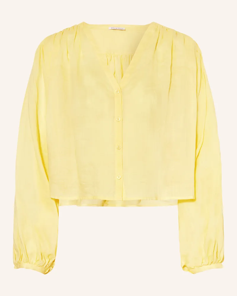 Mrs & HUGS Bluse gelb Gelb