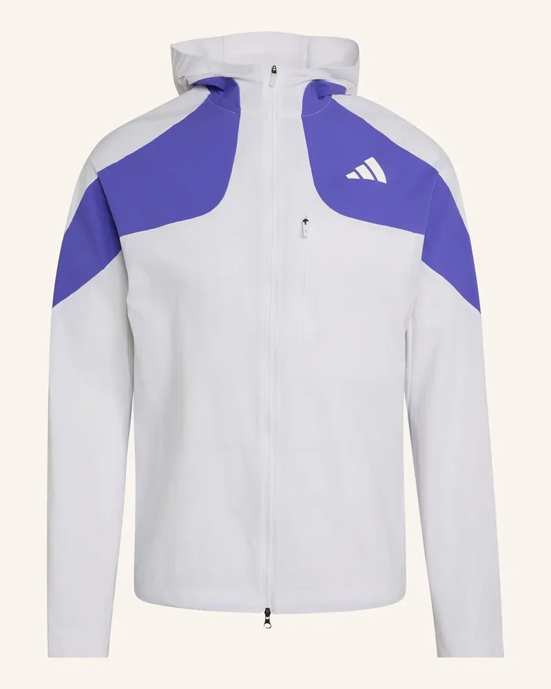 adidas Laufjacke Adizero weiss Weiss