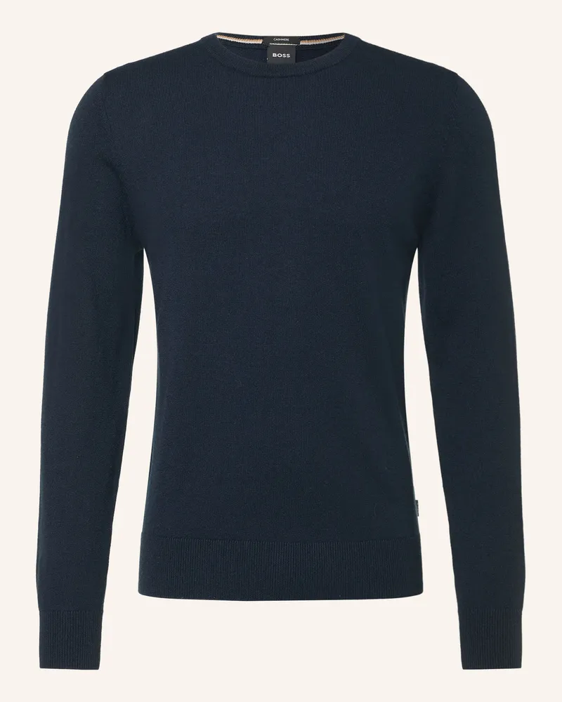 HUGO BOSS Cashmere-Pullover blau Dunkelblau