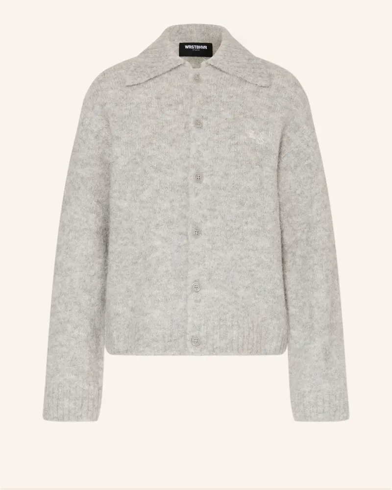 WRSTBHVR Strickjacke CHESTER mit Alpaka Hellgrau