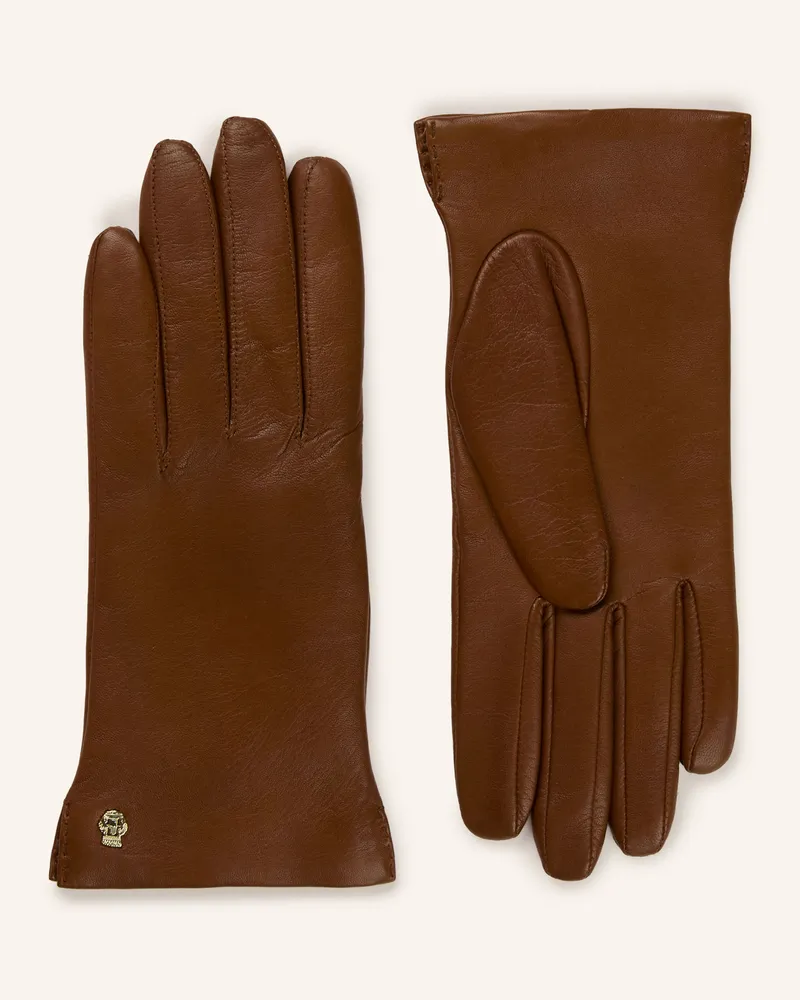 Roeckl Lederhandschuhe Edelklassiker braun Braun