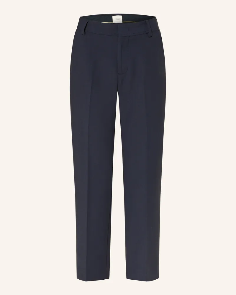 Closed 7/8-Hose Serandon blau Dunkelblau