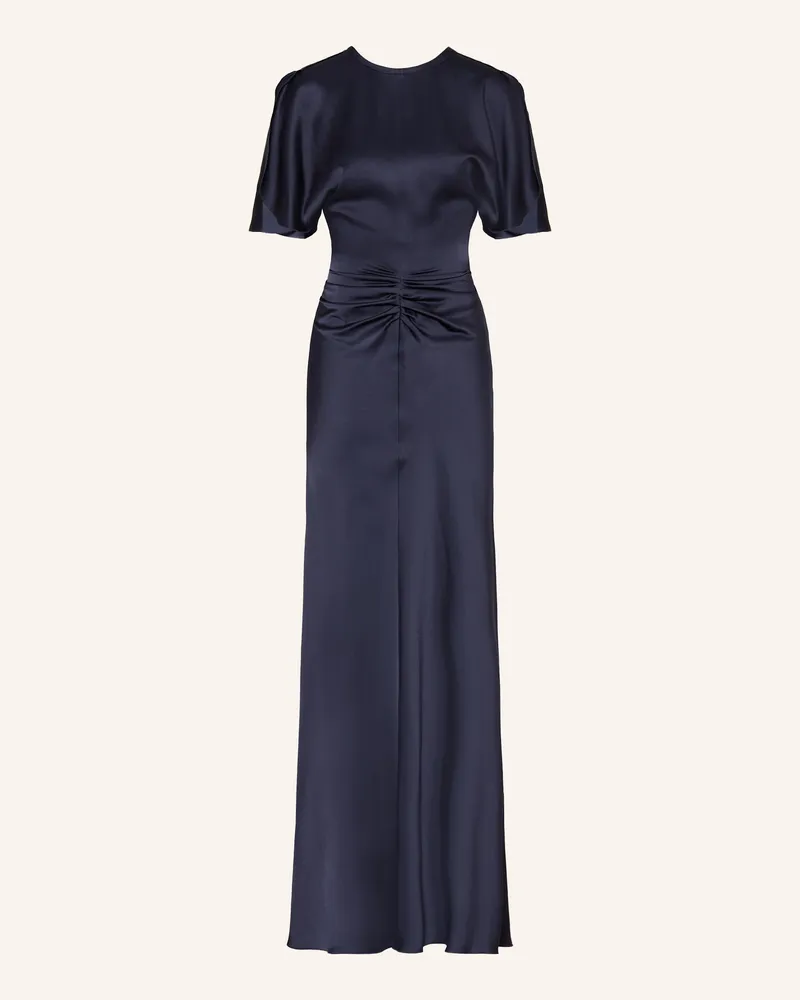 Victoria Beckham Abendkleid aus Satin Dunkelblau