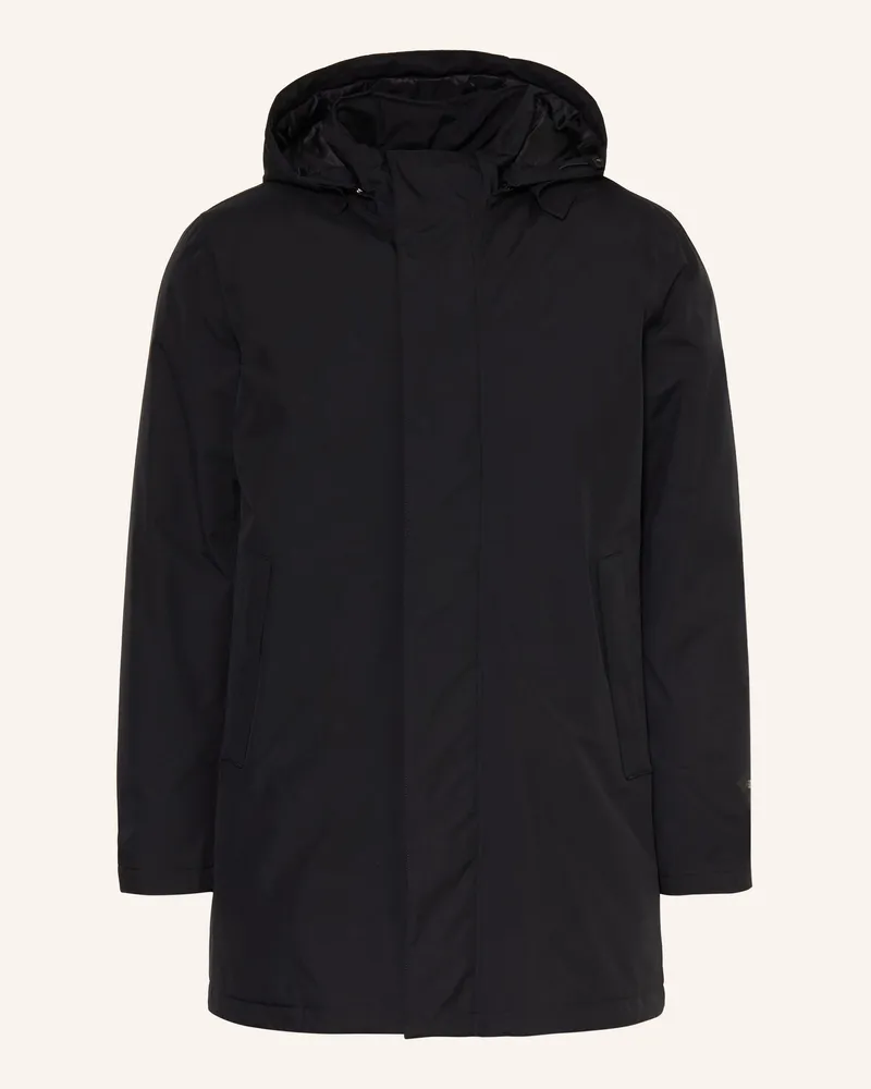 Herno Daunenparka Mit Abnehmbarer Kapuze schwarz Schwarz