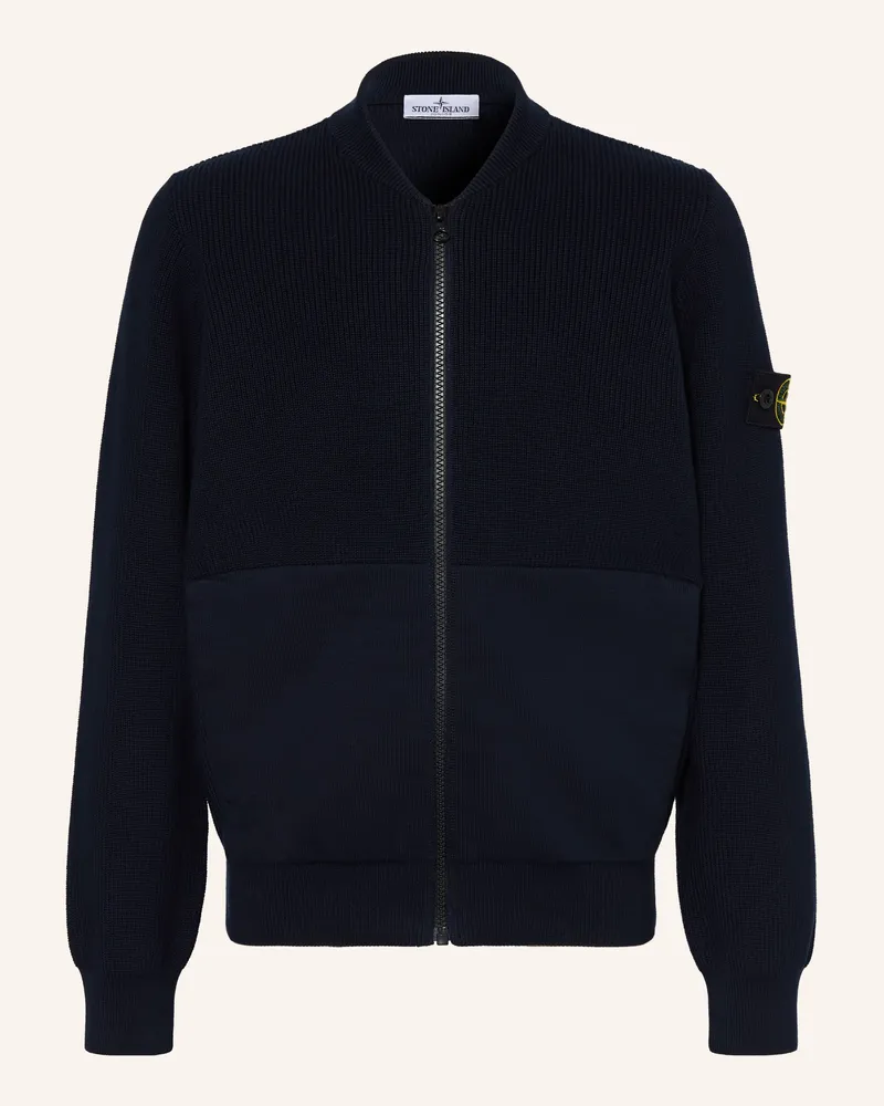Stone Island Strickjacke Dunkelblau
