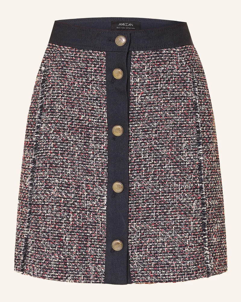 Marc Cain Tweed-Rock Mit Glitzergarn blau 382