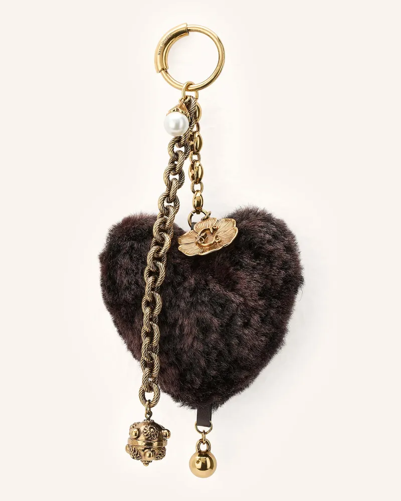 Chloé Taschenanhänger braun Dunkelbraun