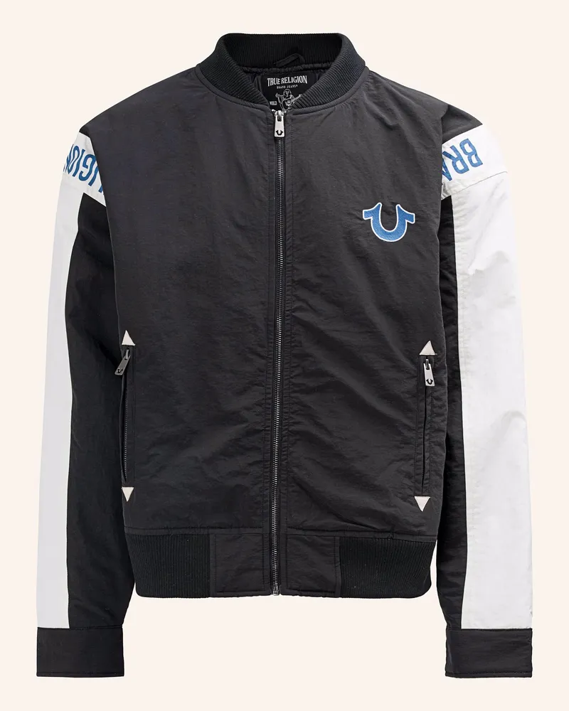 True Religion Chopper Jacke schwarz Schwarz