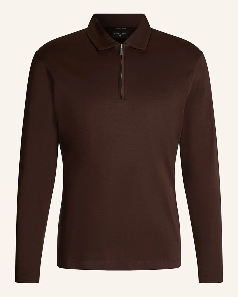 Strellson Polo-Longsleeve PEPE Dunkelbraun