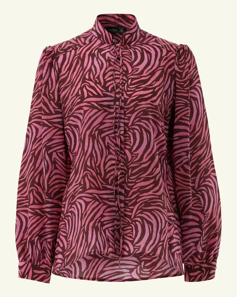 van Laack Bluse Modern Fit Rot