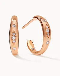 TAMARA COMOLLI Ohrringe OHRRINGE GYPSY HOOP SMALL aus 18 Karat Rosegold