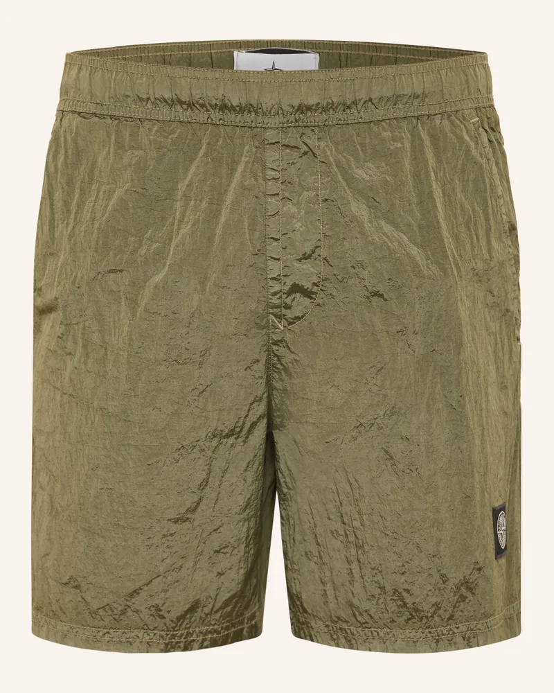 Stone Island Badeshorts Oliv