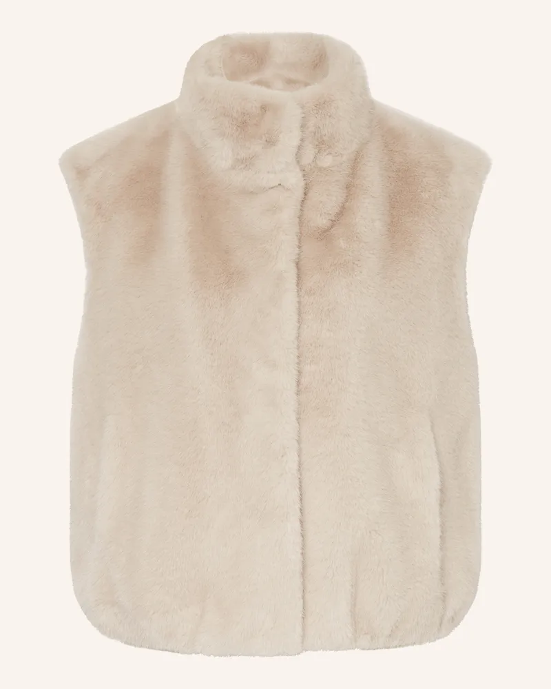 Herno Kunstpelz-Weste beige Hellgrau