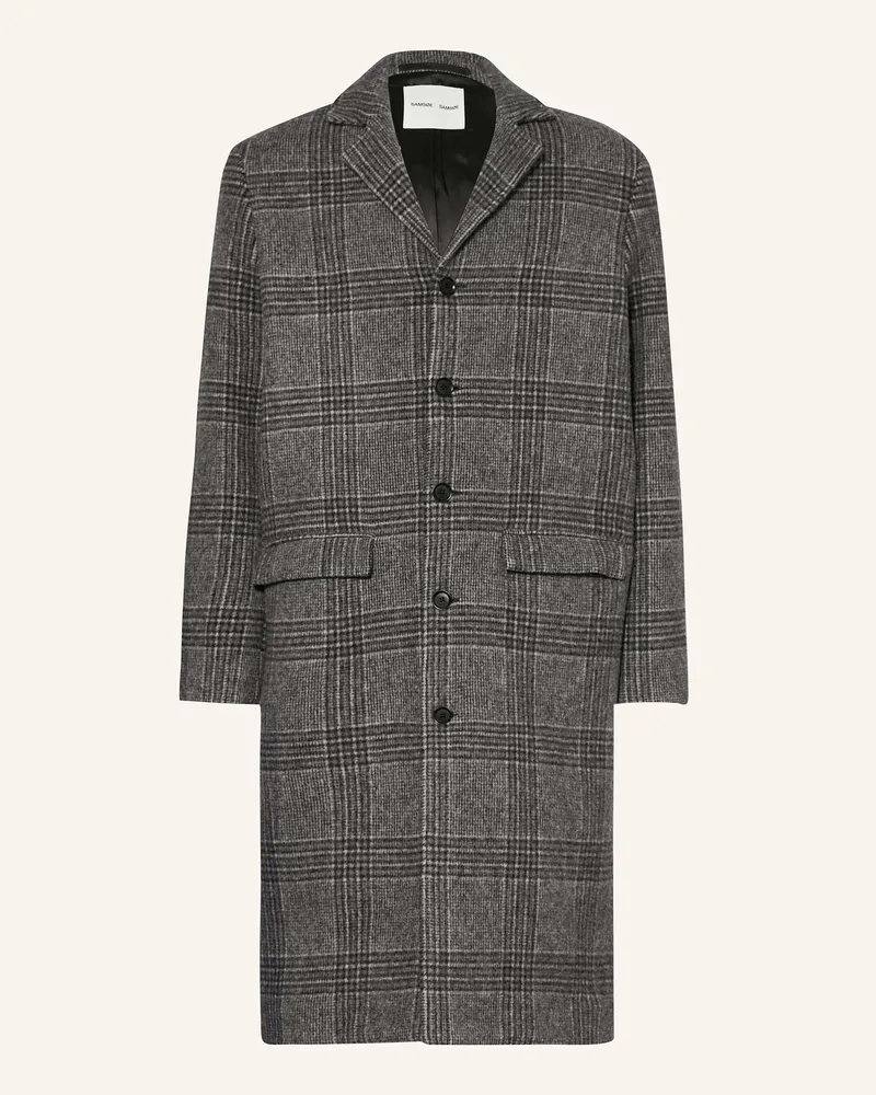 Samsøe & Samsøe Wollmantel SATESFA Grau