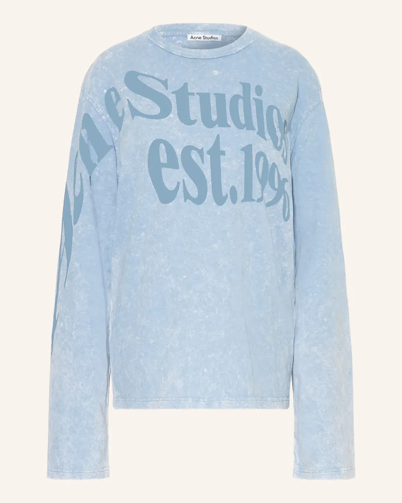 Acne Studios Longsleeve blau Hellblau