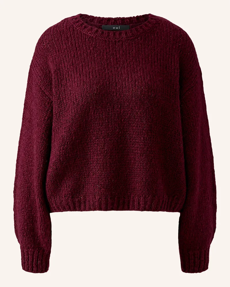 Oui  Pullover rot Dunkelrot