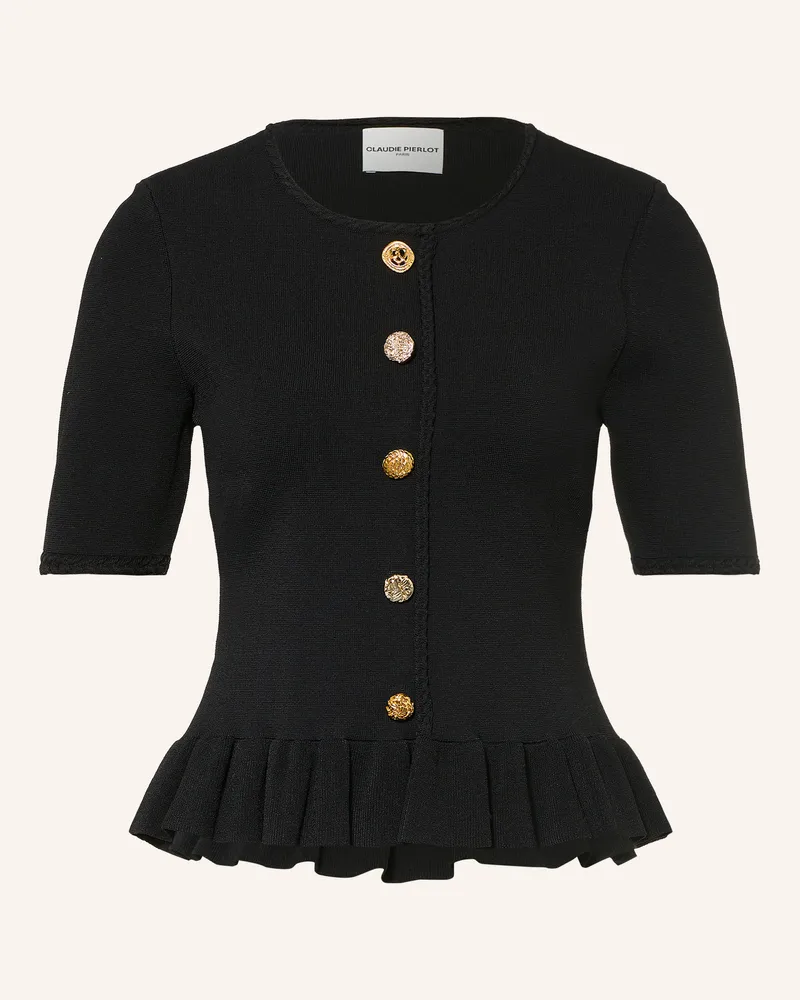 Claudie Pierlot Strickshirt schwarz Schwarz