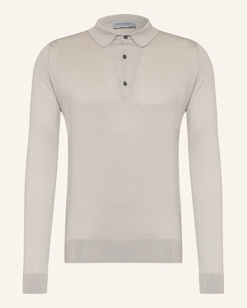 John Smedley Strick-Poloshirt Bradwell beige Beige