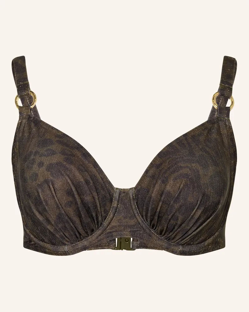 PrimaDonna Bügel-Bikini-Top Ratjada Mit Glitzergarn gruen Khaki