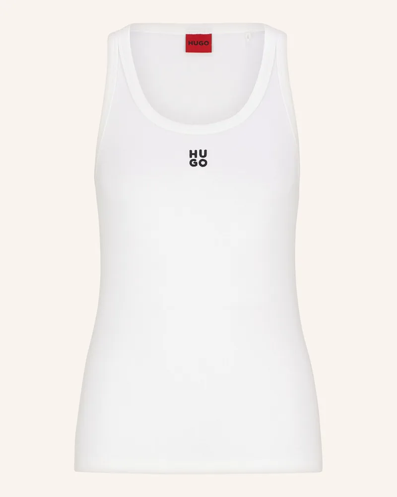 HUGO BOSS Top Datamia weiss Creme
