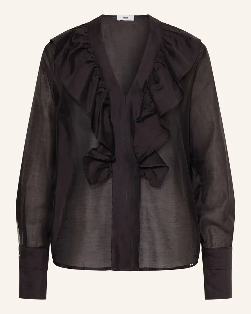 cinque Blusenshirt Cipiera Mit Rüschen schwarz Schwarz