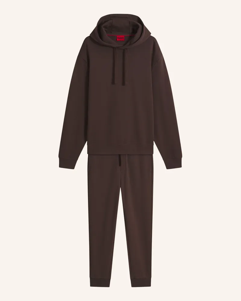 HUGO BOSS Trainingsanzug Tracksuit_Dapodayote Relaxed Fit braun Braun
