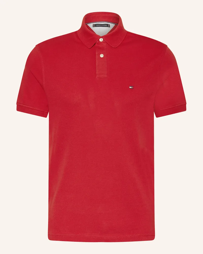 Tommy Hilfiger Piqué-Poloshirt Regular Fit Rot