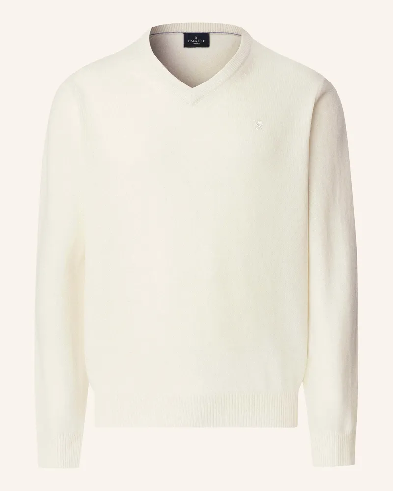 Hackett Pullover LAMBSWOOL V NECK Creme
