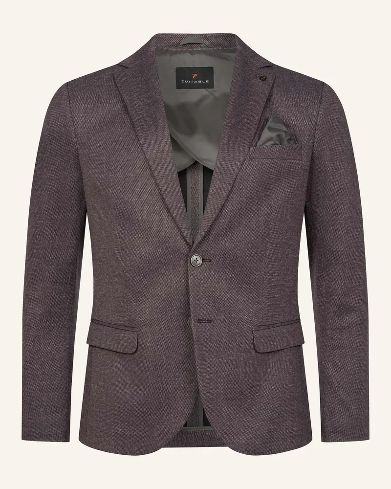 Zuitable Anzugssakko DINICK Slim Fit aus Jersey Rot