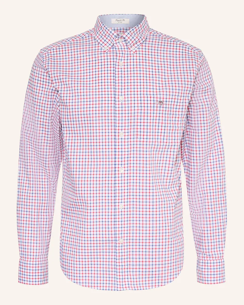 Gant Hemd Regular Fit rot Weiss