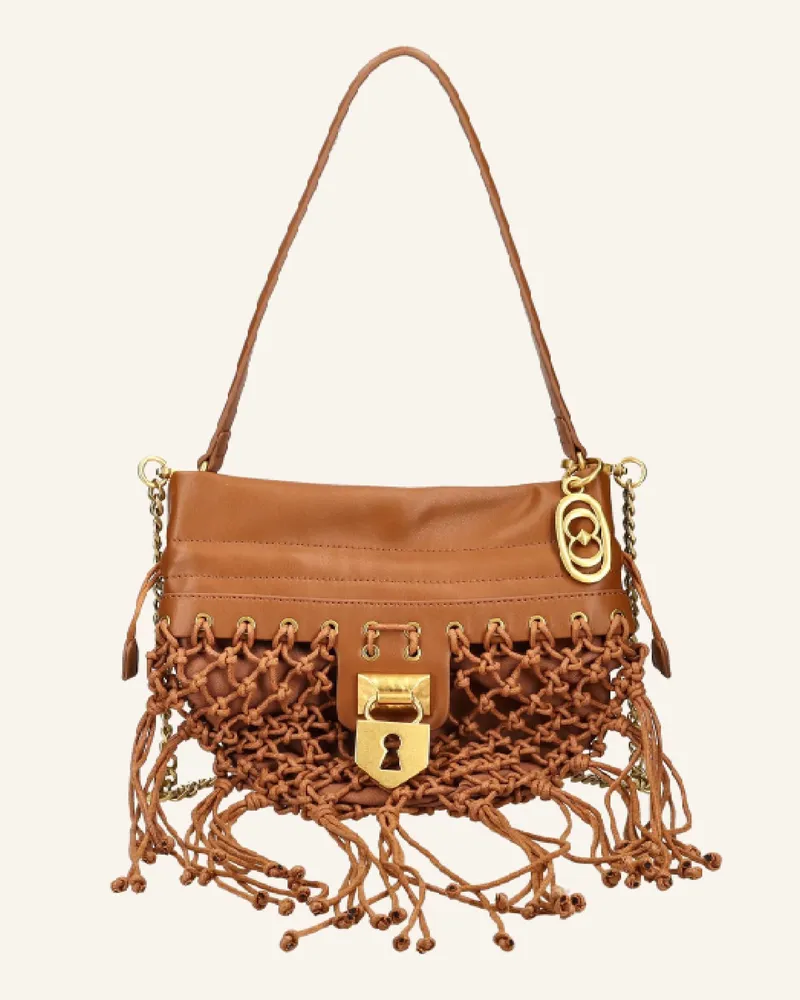 LA CARRIE Taschen Fringe Shoulder Bag braun Braun